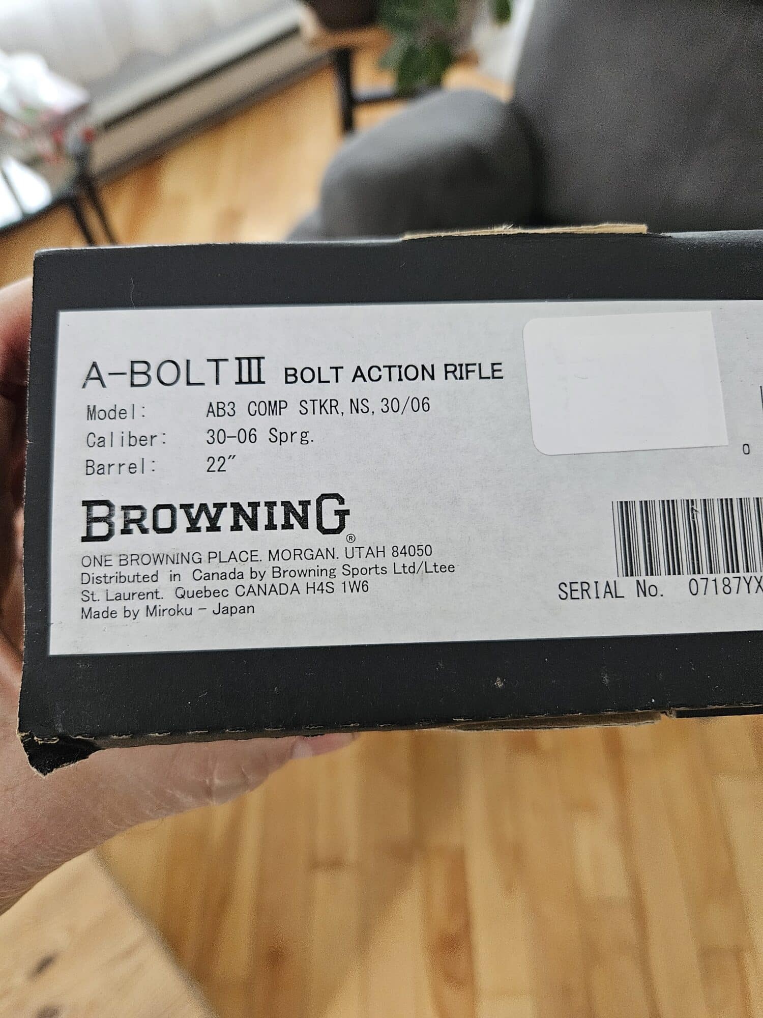 Browning 30-06 A-Bolt neuve