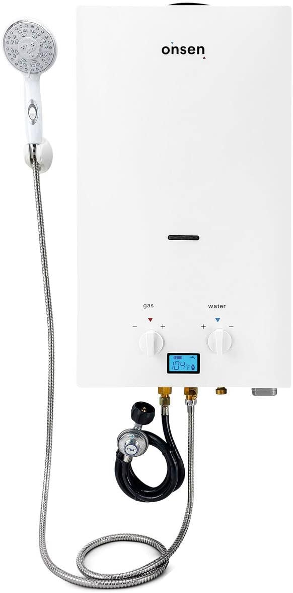 Onsen Chauffe-eau portable au propane | 10L | sans réservoir