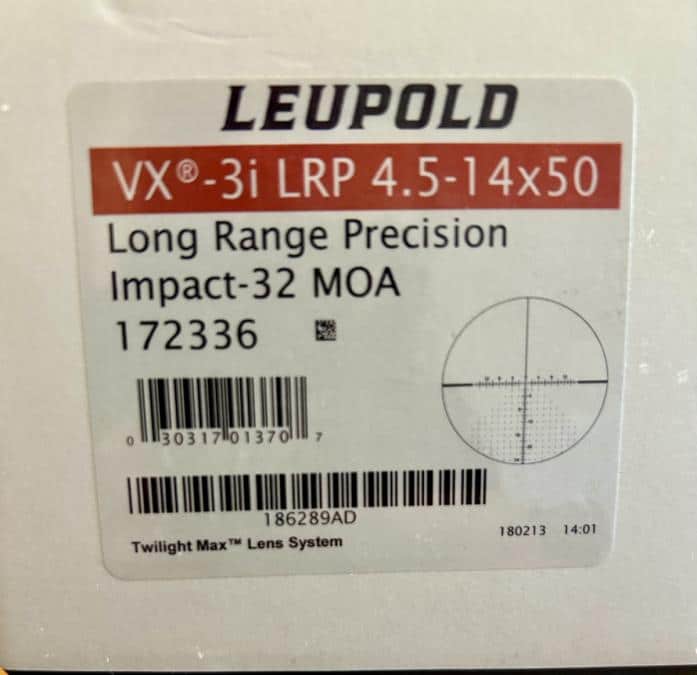 Lunette Leupold VX3i LRP 4,5-14×50