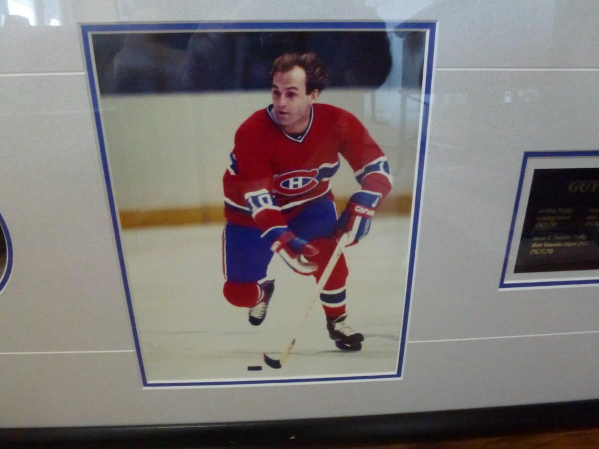 503/650 Cadre chandail autographie Guy Lafleur Duck Unlimited