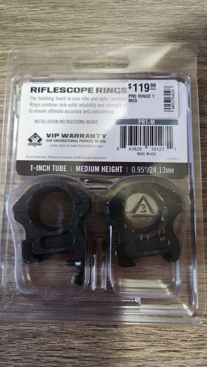 Scope ring vortex pro series