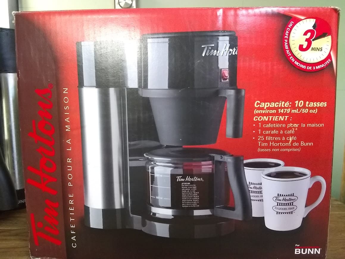 Cafetiere Tim Hortons de Bunn