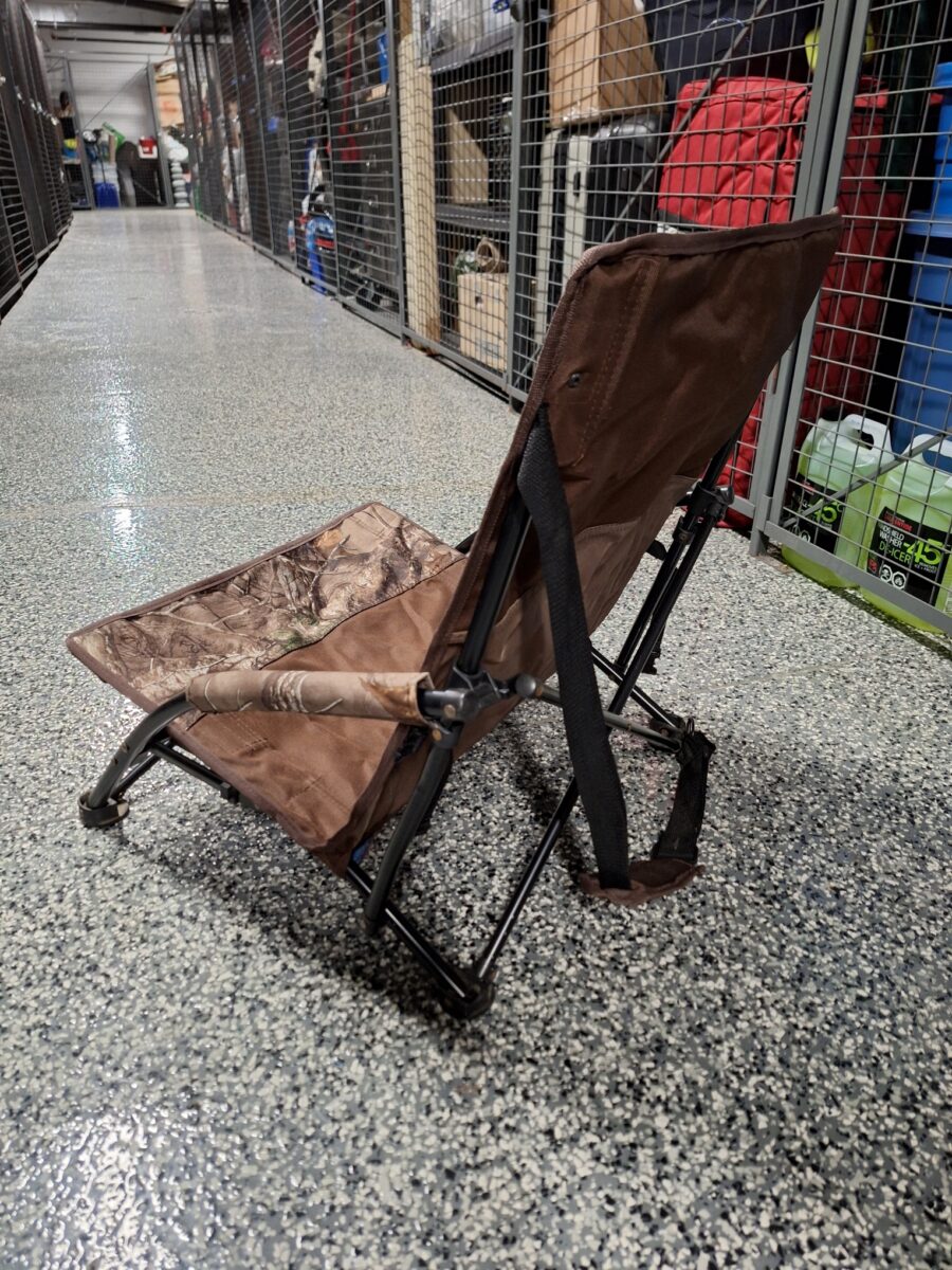 Chaise de camping camouflage pliante portative à profil bas