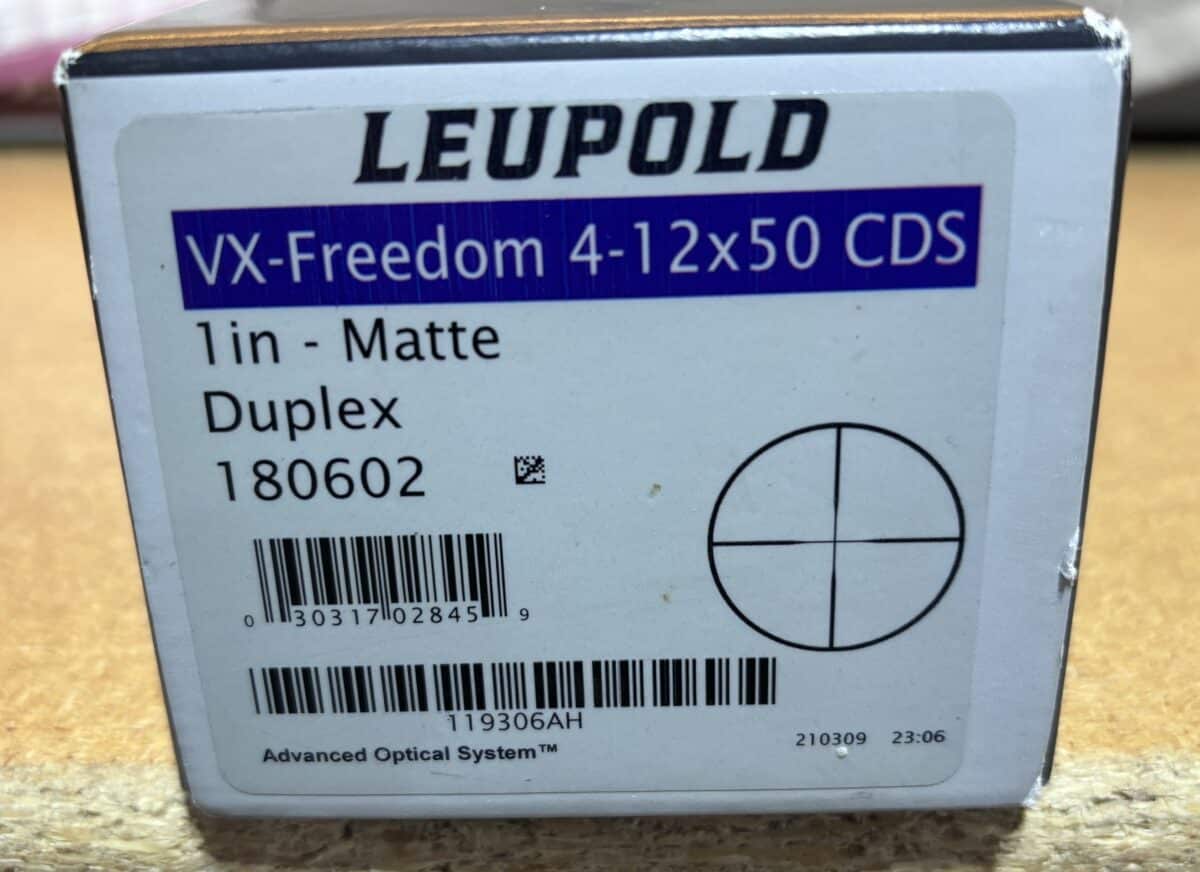 Telescope Leupold VX-Freedom 4-12×50 (1 inch) CDS Duplex