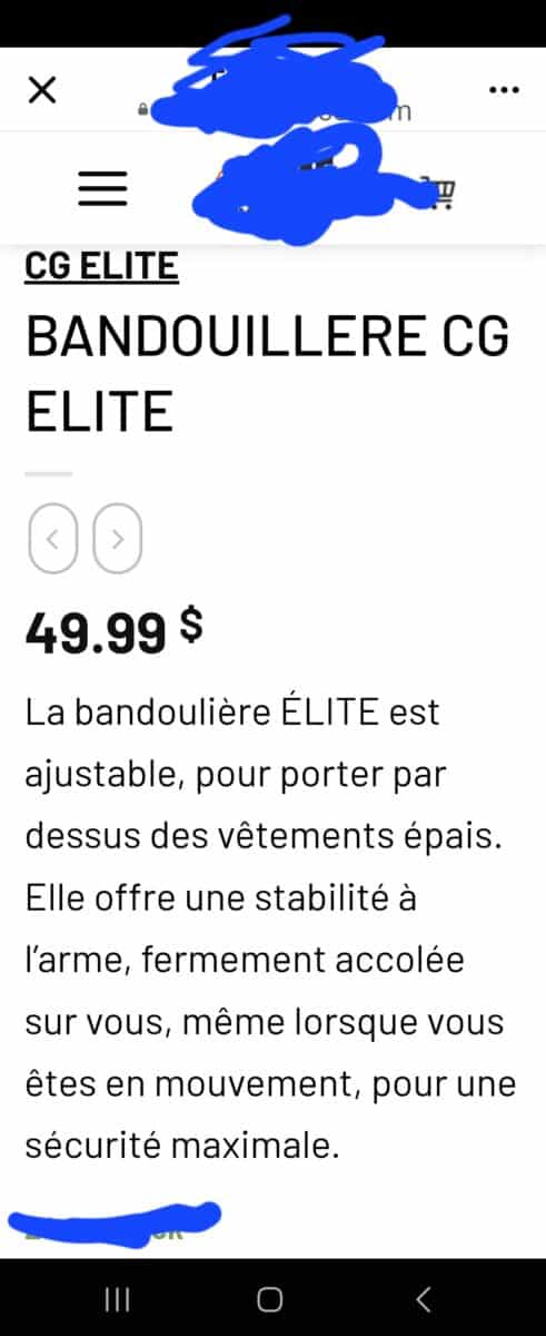 Courroie elite